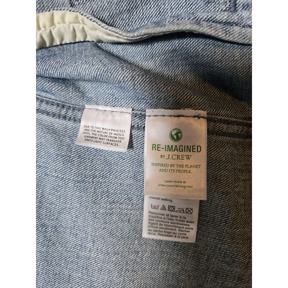 J.Crew Re-Imagined Eco-Friendly Denim Jacket – Blue – Women’s M - Picture 12 of 15